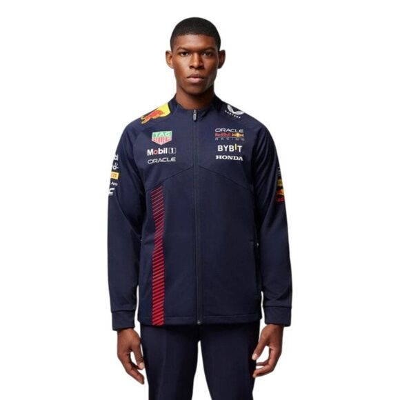 Castore Oracle Red Bull Racing F1 Team Soft Shell Jacket Night Sky Mens SZ L NWT - Picture 1 of 7